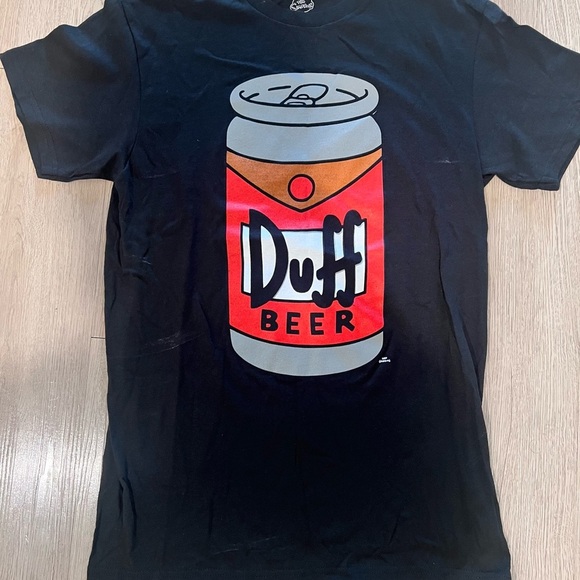 The Simpsons Men's Duff Beer Can Graphic T-Shirt Size Small - Picture 4 of 7